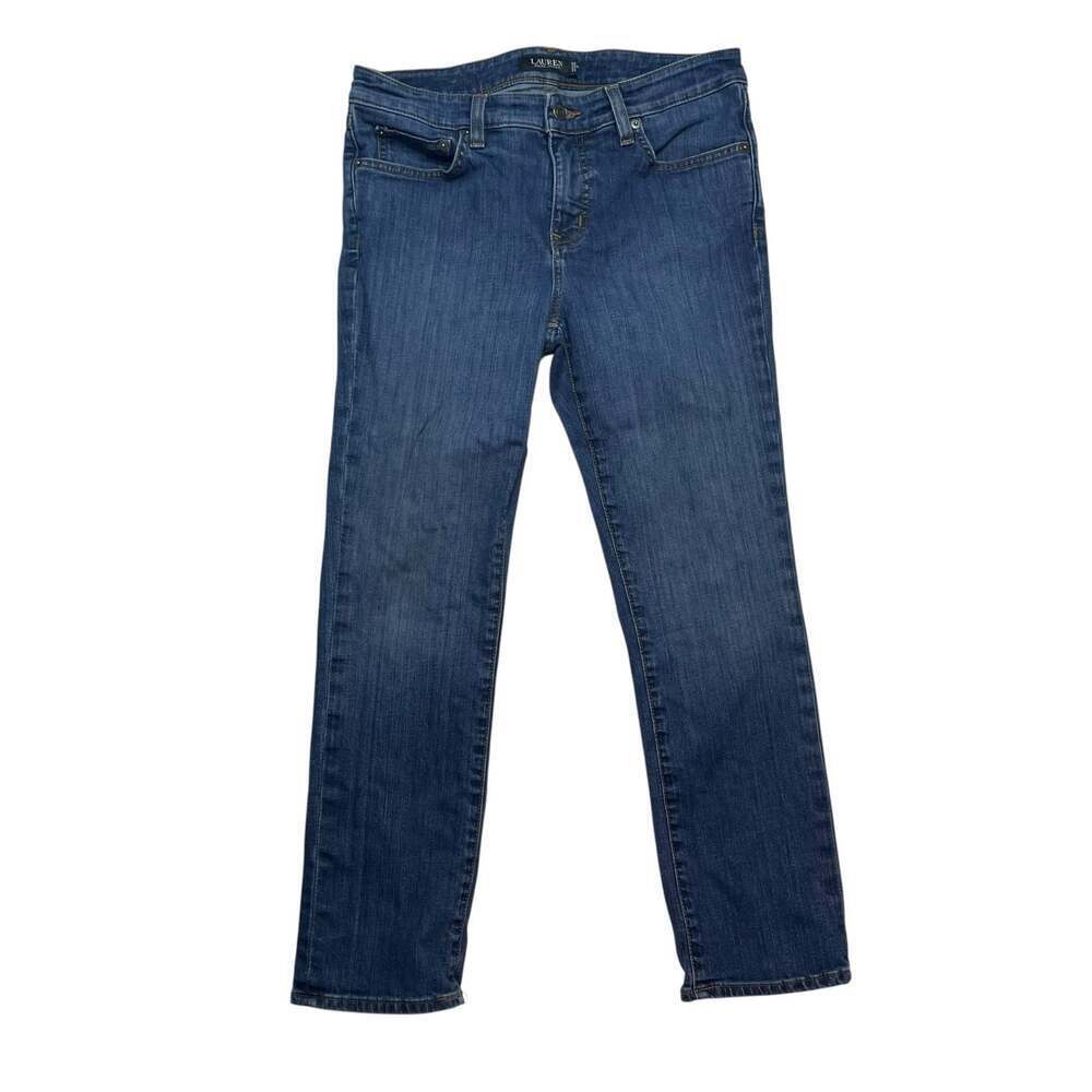 Lauren Ralph Lauren 10P Straight Leg Jeans 28x26 Medium Wash